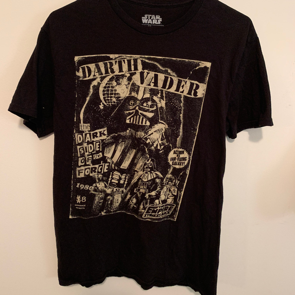 Star Wars Darth Vader T-shirt Large Black